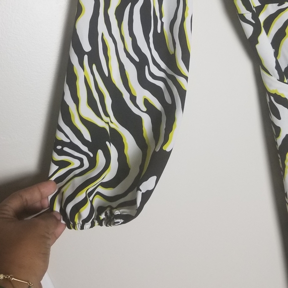 Bar III Zebra Print Maxi Wrap Dress - Picture 6 of 12